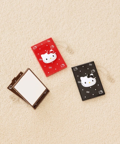 LOWRYS FARM（ローリーズファーム）の「【HELLO KITTY】DOTminiミラー 759909 /GOODS（手鏡/メイクミラー・レディース・ブラック/ブラウン/レッド・FREE）」の21枚目の写真