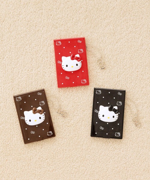 LOWRYS FARM（ローリーズファーム）の「【HELLO KITTY】DOTminiミラー 759909 /GOODS（手鏡/メイクミラー・レディース・ブラック/ブラウン/レッド・FREE）」の4枚目の写真