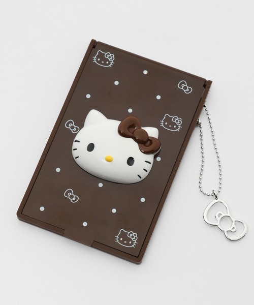 LOWRYS FARM（ローリーズファーム）の「【HELLO KITTY】DOTminiミラー 759909 /GOODS（手鏡/メイクミラー・レディース・ブラック/ブラウン/レッド・FREE）」の17枚目の写真