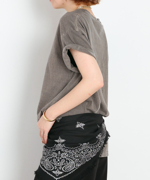EVERYDAY I LIKE.(エヴリディアイライク)の「* Relax T-shirt(Tシャツ/カットソー・レディース・ベージュ/カーキ・FREE)」の8枚目の写真