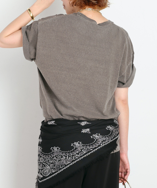 EVERYDAY I LIKE.(エヴリディアイライク)の「* Relax T-shirt(Tシャツ/カットソー・レディース・ベージュ/カーキ・FREE)」の9枚目の写真