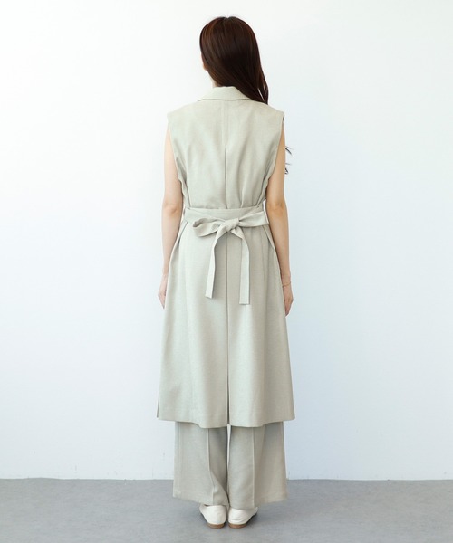 Sirin（シリン）の「リネンライクテーラードロングジレ（その他アウター・レディース・ベージュ/ネイビー/グレー・S/XS）」の11枚目の写真