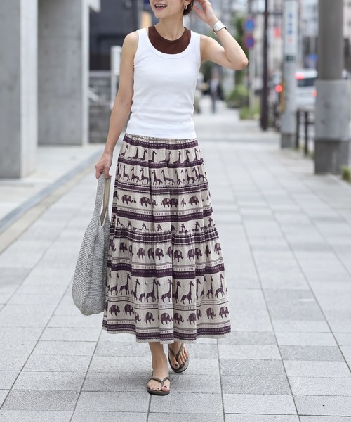STYLE DELI(スタイルデリ)の「カップ付き内側シアーレイヤードタンク(Tシャツ/カットソー・レディース・ブラック/ホワイト/ブラウン・FREE)」の4枚目の写真