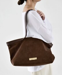 quaranciel: ロング ハンドル コンビ ワイド トート