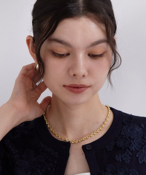 OPAQUE.CLIP(オペークドットクリップ)の「【サイズ調整可能】デザイチェーンネックレス(ネックレス・レディース・ゴールド/シルバー・00)」の7枚目の写真