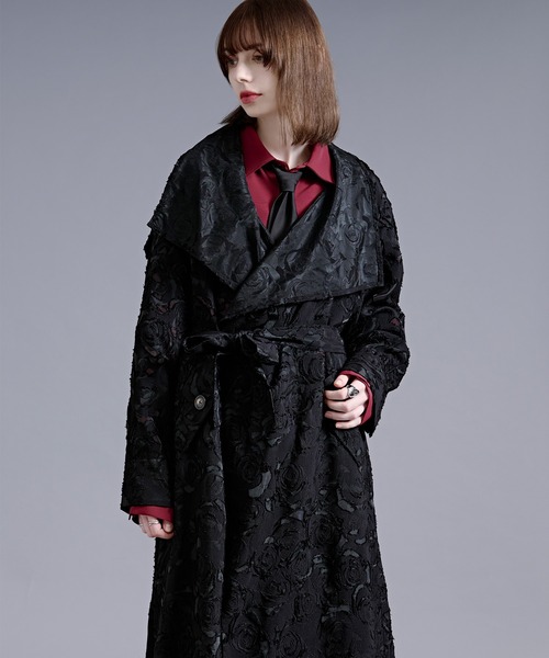Ellno Loset(エルノロゼット)の「シアージャガードトレンチコート(トレンチコート・メンズ・ブラック・LARGE/MEDIUM/SMALL)」の5枚目の写真