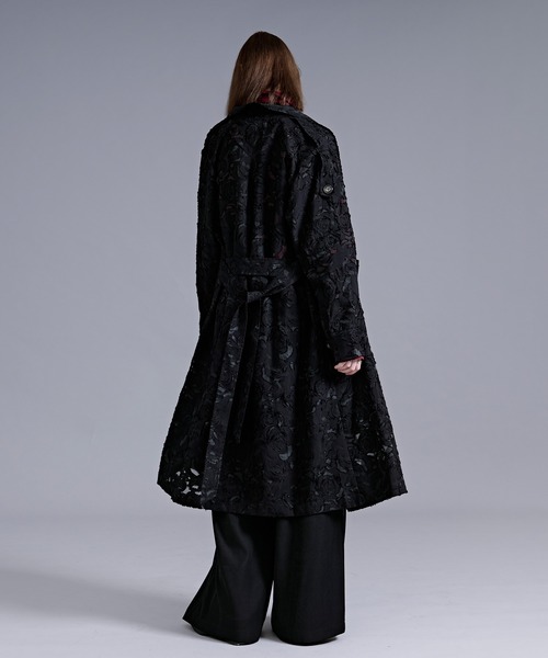Ellno Loset(エルノロゼット)の「シアージャガードトレンチコート(トレンチコート・メンズ・ブラック・LARGE/MEDIUM/SMALL)」の9枚目の写真