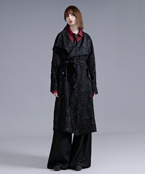 Ellno Loset(エルノロゼット)の「シアージャガードトレンチコート(トレンチコート・メンズ・ブラック・LARGE/MEDIUM/SMALL)」の10枚目の写真