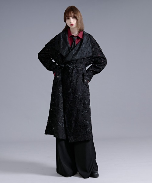 Ellno Loset(エルノロゼット)の「シアージャガードトレンチコート(トレンチコート・メンズ・ブラック・LARGE/MEDIUM/SMALL)」の12枚目の写真