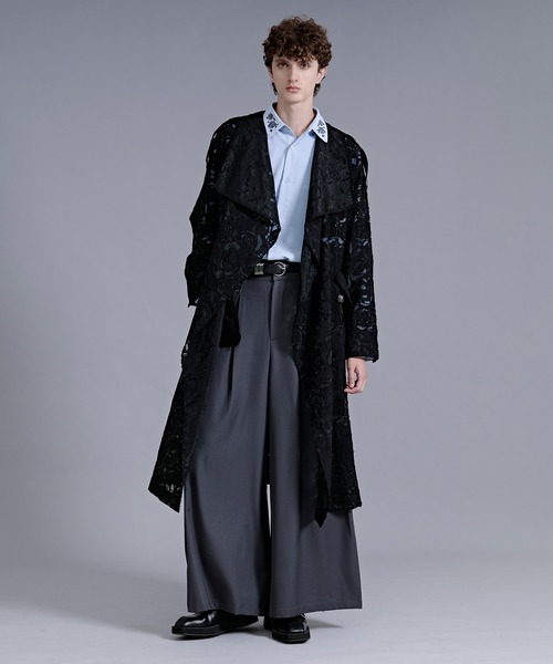 Ellno Loset(エルノロゼット)の「シアージャガードトレンチコート(トレンチコート・メンズ・ブラック・LARGE/MEDIUM/SMALL)」の14枚目の写真