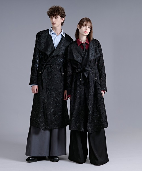 Ellno Loset(エルノロゼット)の「シアージャガードトレンチコート(トレンチコート・メンズ・ブラック・LARGE/MEDIUM/SMALL)」の2枚目の写真