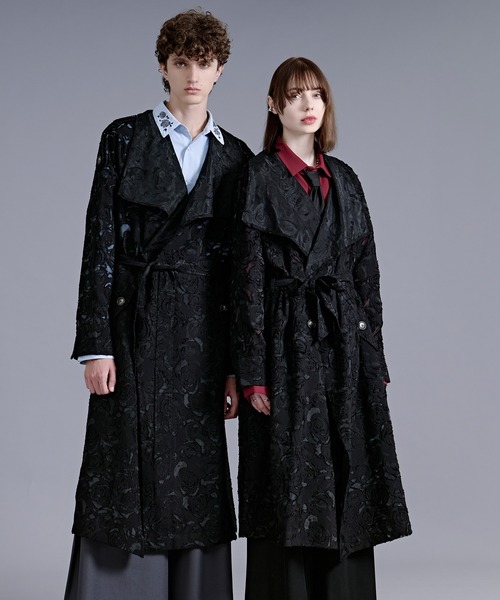 Ellno Loset(エルノロゼット)の「シアージャガードトレンチコート(トレンチコート・メンズ・ブラック・LARGE/MEDIUM/SMALL)」の3枚目の写真