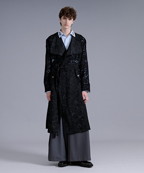 Ellno Loset(エルノロゼット)の「シアージャガードトレンチコート(トレンチコート・メンズ・ブラック・LARGE/MEDIUM/SMALL)」の19枚目の写真
