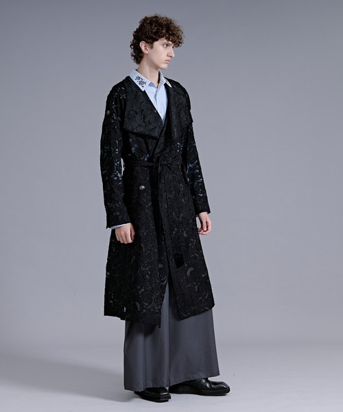 Ellno Loset(エルノロゼット)の「シアージャガードトレンチコート(トレンチコート・メンズ・ブラック・LARGE/MEDIUM/SMALL)」の20枚目の写真