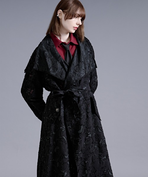 Ellno Loset(エルノロゼット)の「シアージャガードトレンチコート(トレンチコート・メンズ・ブラック・LARGE/MEDIUM/SMALL)」の4枚目の写真