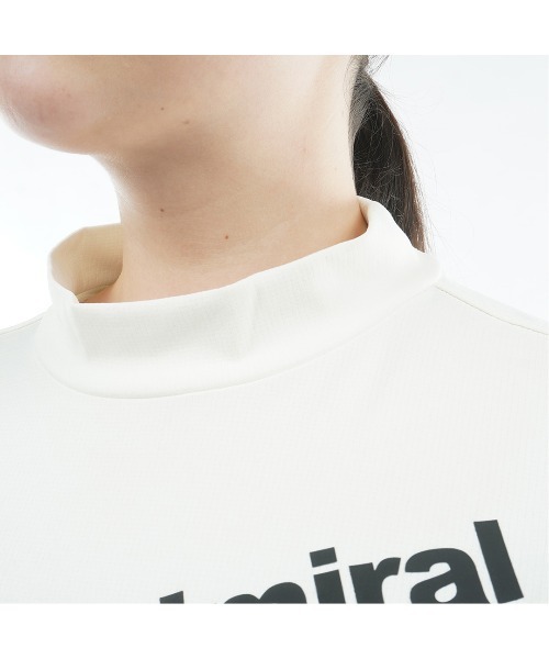 Admiral Golf（アドミラル　ゴルフ）の「汗染み防止 ﾘﾗｯｸｽ ﾓｯｸﾈｯｸ（ポロシャツ・レディース・ブラック/ホワイト・LL/M/L）」の11枚目の写真