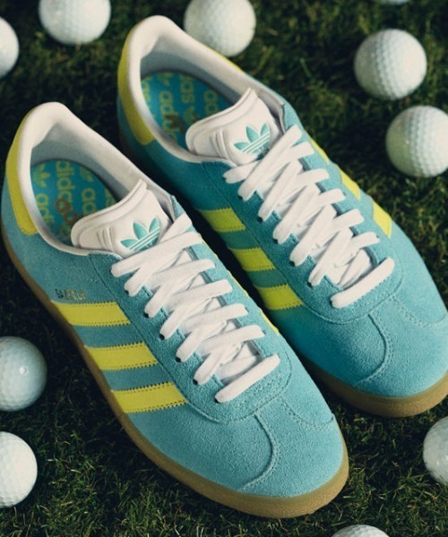 adidas(アディダス)の「オリジナルスゴルフ ウィメンズ ガゼル ゴルフ 【adidas Golf/アディダスゴルフ】(スニーカー・レディース・ブルー・23.5cm/24.0cm/24.5cm/25.0cm/25.5cm/22.0cm/22.5cm/23.0cm)」の1枚目の写真