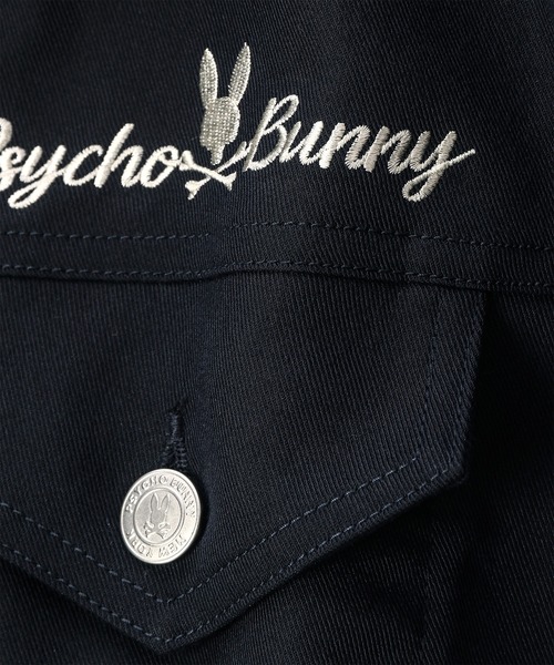 Psycho Bunny(サイコバニー)の「ナチュラルワッシャー ストレッチツイルGジャン(ブルゾン・メンズ・ネイビー/ライトベージュ/グレイッシュベージュ・SMALL/MEDIUM/LARGE/X-LARGE)」の18枚目の写真