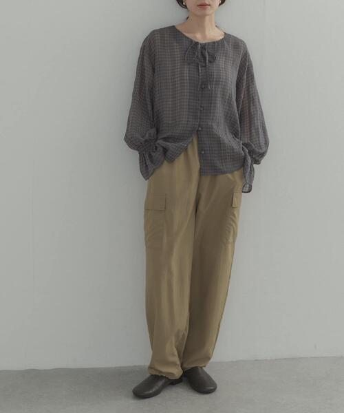 URBAN RESEARCH DOORS(アーバンリサーチドアーズ)の「撥水カーゴドロストパンツ | 雨の日/カーゴパンツ/カジュアル/お出かけ(その他パンツ・レディース・ネイビー/ベージュ系その他・FREE)」の8枚目の写真