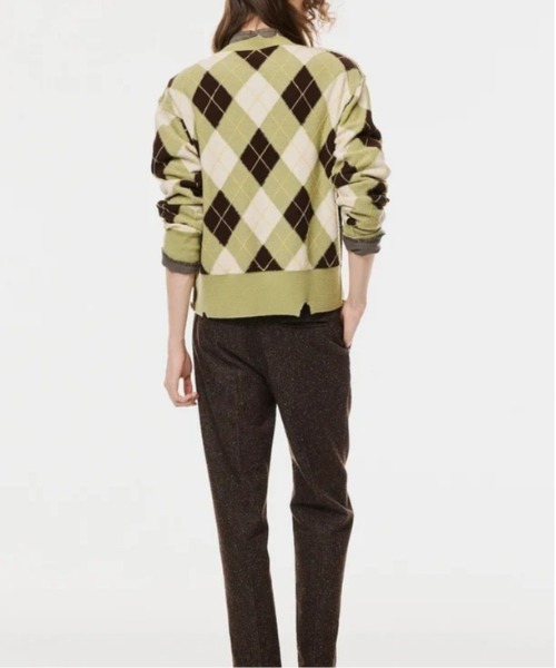 MASU(エムエーエスユー)の「【M A S U】DIAMOND SCRAPED SWEATER(ニット/セーター・メンズ・ピンク/ライトグリーン/レモンイエロー・44/46)」の6枚目の写真