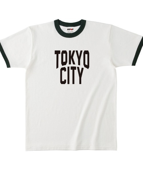 NIPOP(ニポップ)の「NIPOP(ニポップ) 半袖Tシャツ リンガー 東京 TOKYO ロゴ プリント オープンエンド インバウンド お土産 メンズ ユニセックス(Tシャツ/カットソー・メンズ・ベージュ系4/ベージュ系3/ベージュ系1/グレー系/ベージュ系2・M/XL/L)」の5枚目の写真