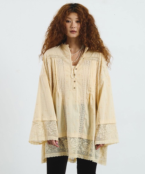 ROSE BUD(ローズバッド)の「mag.by c/COTTON LACE BLOUSE(シャツ/ブラウス・レディース・ホワイト/ベージュ・ONE SIZE)」の13枚目の写真