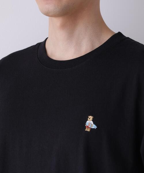 NANO universe(ナノユニバース)の「ナノベアCOOL Tシャツ 半袖2 サーフ(Tシャツ/カットソー・メンズ・ホワイト/ブラック/ネイビー・L/M/XL)」の14枚目の写真