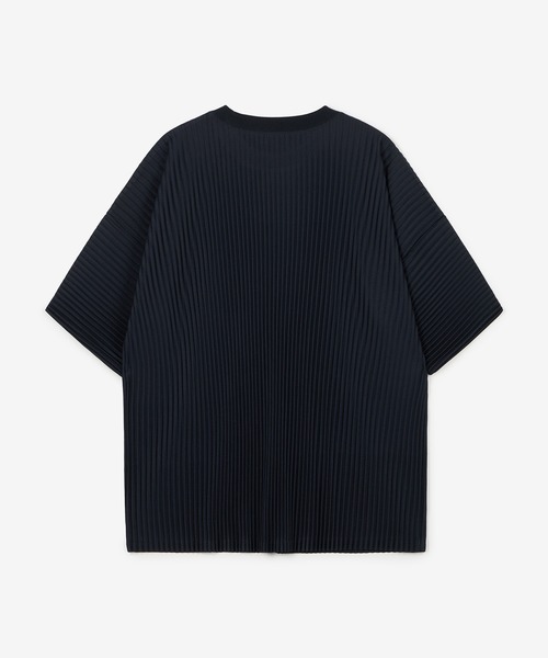 TNGT(ティーエヌジーティー)の「TNGT(ティーエヌジーティー)Yoyogi プリーツクルーネックTシャツ(Tシャツ/カットソー・メンズ・ネイビー/ブラウン/ブラック・L/M)」の14枚目の写真