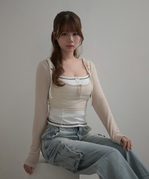 *M DOLLY original* Trim nina set tops / トリムニナセットトップス