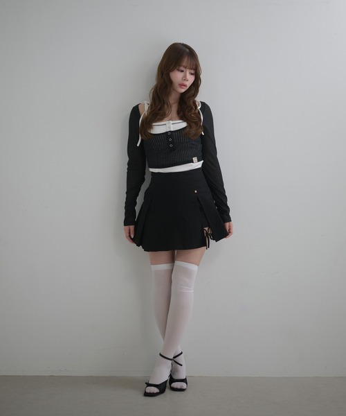 M DOLLY(エムドリー)の「*M DOLLY original* Trim nina set tops / トリムニナセットトップス(その他トップス・レディース・ブラック/ベージュ・FREE)」の9枚目の写真