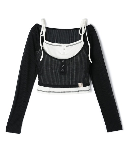 M DOLLY(エムドリー)の「*M DOLLY original* Trim nina set tops / トリムニナセットトップス(その他トップス・レディース・ブラック/ベージュ・FREE)」の17枚目の写真