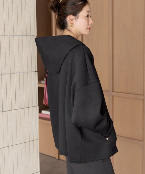plage(プラージュ)の「poncho パーカー(パーカー・レディース・ブラウン系その他/ブラック・36/38)」の10枚目の写真