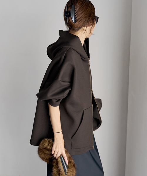 plage(プラージュ)の「poncho パーカー(パーカー・レディース・ブラウン系その他/ブラック・36/38)」の18枚目の写真