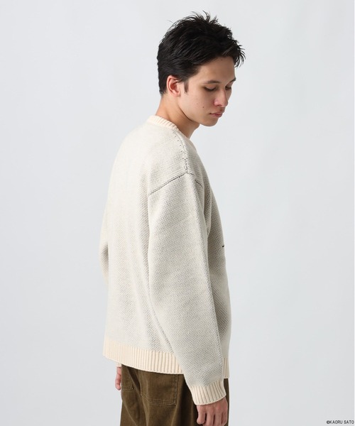 BAYFLOW(ベイフロー)の「【KAORU SATO×BAYFLOW】タイヨウクルーネックジャガードニット(WEB限定)(ニット/セーター・メンズ・アイボリー・LARGE/MEDIUM/SMALL)」の20枚目の写真