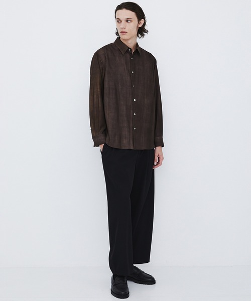 UNITED TOKYO(ユナイテッドトウキョウ)の「【新作】超撥水 WOOL GABARDINE 2タックバレルパンツ |撥水/防汚/防臭/吸湿性/ムレ防止(スラックス・メンズ・ブラック/ダークグレー/ライトブルーグレー・2/1/3)」の12枚目の写真