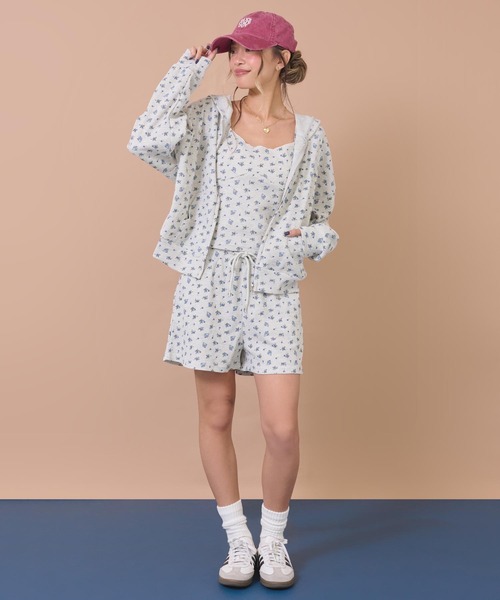 anap mimpi(アナップミンピ)の「花柄ワッフルイージーショートパンツ(その他パンツ・レディース・ネイビー/グレー・F)」の22枚目の写真