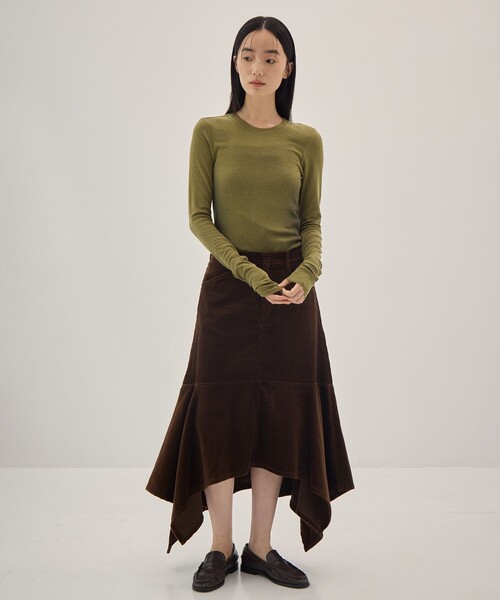 muller of yoshiokubo（ミュラーオブヨシオクボ）の「【muller of yoshiokubo/ミュラー オブ ヨシオクボ】GRADATION TOP/グラデーショントップス/ロンT/カットソー（Tシャツ/カットソー・レディース・ブラウン/グリーン・36）」の6枚目の写真
