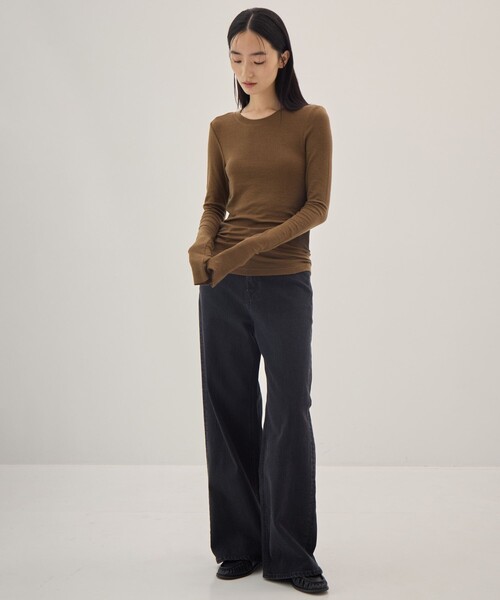 muller of yoshiokubo（ミュラーオブヨシオクボ）の「【muller of yoshiokubo/ミュラー オブ ヨシオクボ】GRADATION TOP/グラデーショントップス/ロンT/カットソー（Tシャツ/カットソー・レディース・ブラウン/グリーン・36）」の16枚目の写真