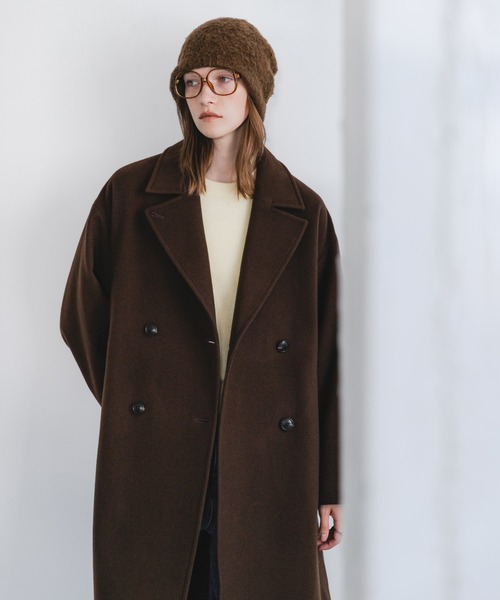 URBAN RESEARCH（アーバンリサーチ）の「スーパー140ウールチェスターコート（その他アウター・レディース・ブラウン/ブラック/ベージュ・36/38）」の3枚目の写真