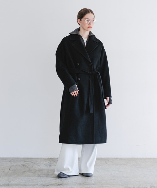 URBAN RESEARCH（アーバンリサーチ）の「スーパー140ウールチェスターコート（その他アウター・レディース・ブラウン/ブラック/ベージュ・36/38）」の2枚目の写真