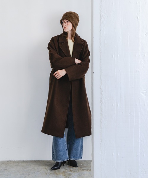 URBAN RESEARCH（アーバンリサーチ）の「スーパー140ウールチェスターコート（その他アウター・レディース・ブラウン/ブラック/ベージュ・36/38）」の17枚目の写真