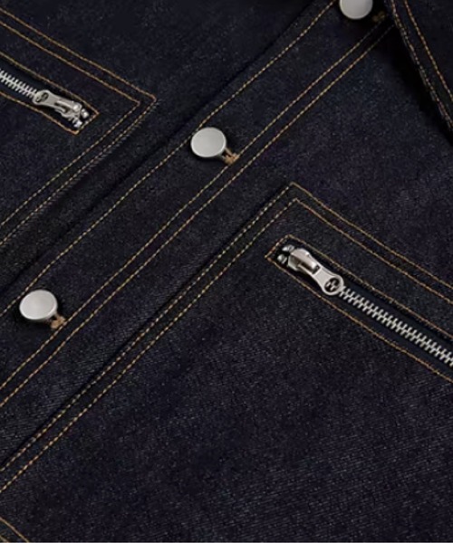 U:UME(ユーム)の「Retro Pocket Denim Jacket(デニムジャケット・メンズ・ブルー・XX-LARGE/X-LARGE/LARGE/MEDIUM)」の4枚目の写真