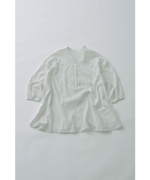 marjour(マージュール)の「COTTON CRINKLE BAND COLLAR SHIRT(シャツ/ブラウス・レディース・ブラック/オフホワイト・M)」の9枚目の写真