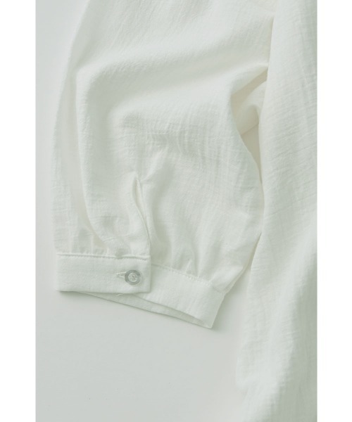 marjour(マージュール)の「COTTON CRINKLE BAND COLLAR SHIRT(シャツ/ブラウス・レディース・ブラック/オフホワイト・M)」の10枚目の写真
