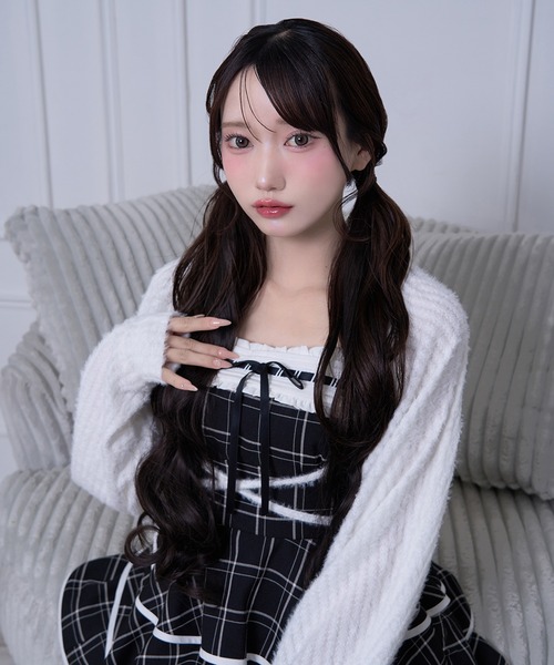 Honey Cinnamon(ハニーシナモン)の「タックワンピースセット(ワンピース・レディース・ブラック/グレー・FREE)」の5枚目の写真