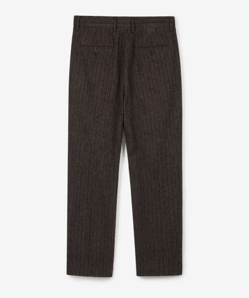 TNGT（ティーエヌジーティー）の「Tapered Fit Wool Herringbone Pants (Brown) TNPA6F103W2（スラックス・メンズ・その他・90/82/78/86）」の3枚目の写真
