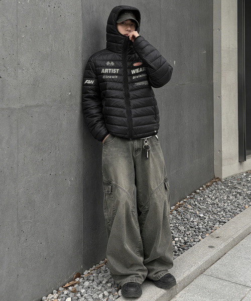 ARTISTWEAR（アーティストウェア）の「シグネチャー ライトダウンジャケット（ダウンジャケット/コート・レディース・ブラック・SMALL/MEDIUM/LARGE/X-LARGE/XX-LARGE/XXXX-LARGE）」の6枚目の写真