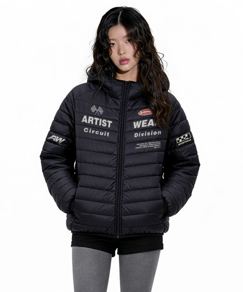 ARTISTWEAR（アーティストウェア）の「シグネチャー ライトダウンジャケット（ダウンジャケット/コート・レディース・ブラック・SMALL/MEDIUM/LARGE/X-LARGE/XX-LARGE/XXXX-LARGE）」の10枚目の写真