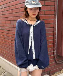 セーラートップス」に該当するブルー・ネイビー/青色系のファッション