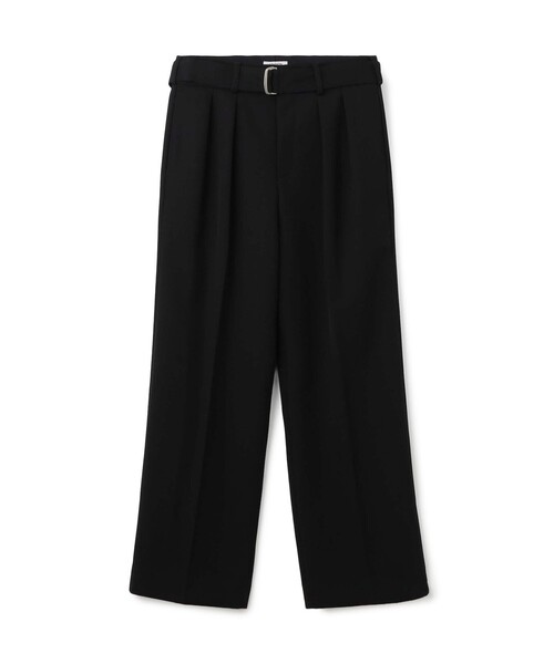 EDITION(エディション)の「ウールギャバジン ベルテッドパンツ(その他パンツ・メンズ・ブラック/グレー・S/M)」の1枚目の写真